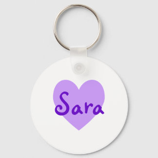 Sara in Purple Key Ring
