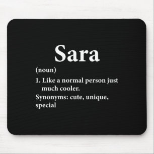 Sara Name Definition Funny D  Mouse Mat