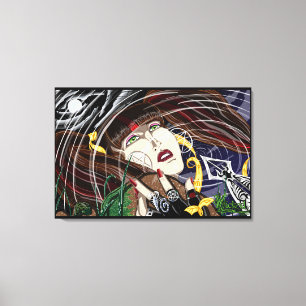 Sara Rose at the Pond Stretched Canvas Prints