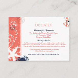 Sara Wedding Accommodations Enclosure Card