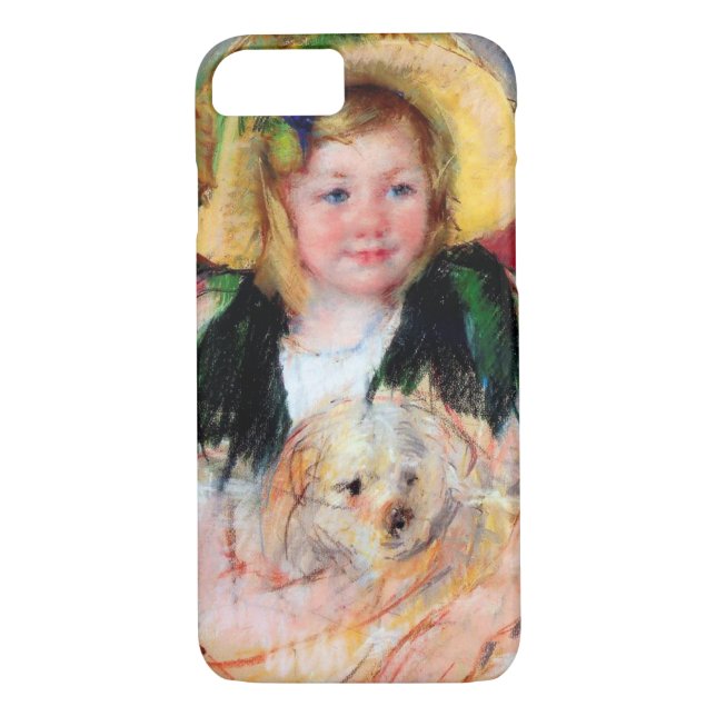 Sara with Her Dog, Cassatt Case-Mate iPhone Case (Back)