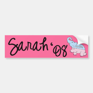 Sarah 08 Pink Bumper Sticker