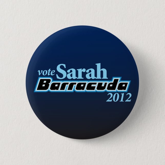Sarah Barracuda 2012 6 Cm Round Badge (Front)