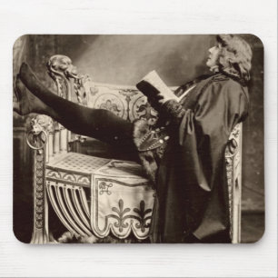 Sarah Bernhardt (1844-1923) as Hamlet in the 1899 Mouse Mat