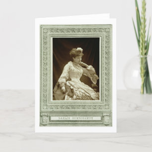 Sarah Bernhardt (1844-1923), from 'Galerie Contemp Card