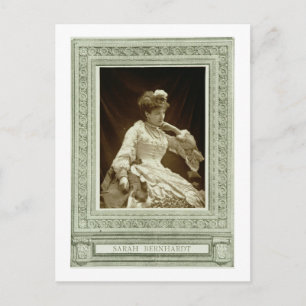 Sarah Bernhardt (1844-1923), from 'Galerie Contemp Postcard
