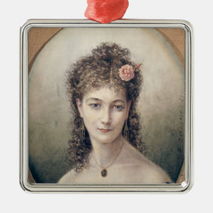 Sarah Bernhardt 1869 Metal Tree Decoration