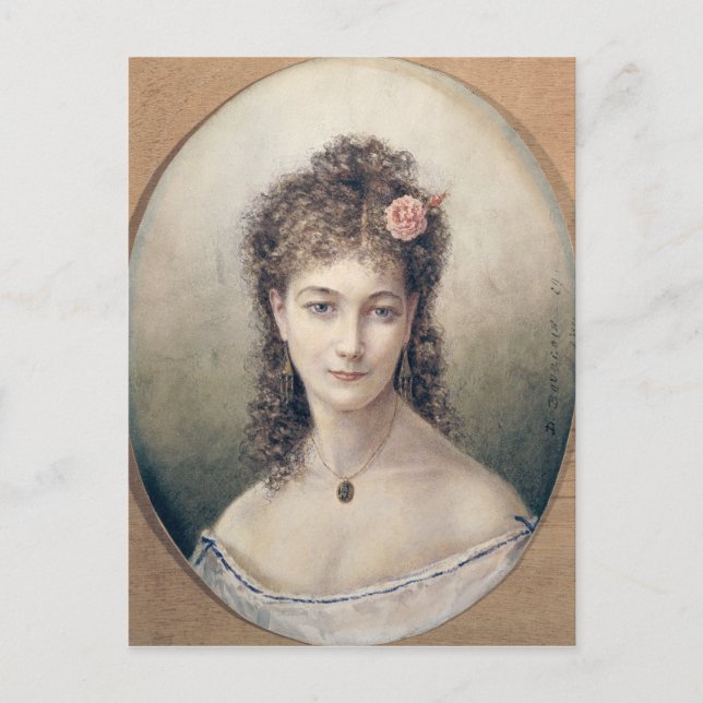 Sarah Bernhardt  1869 Postcard (Front)