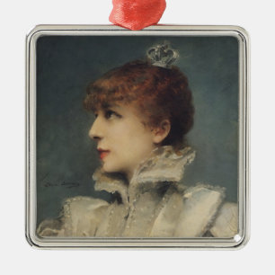 Sarah Bernhardt  1875 Metal Tree Decoration