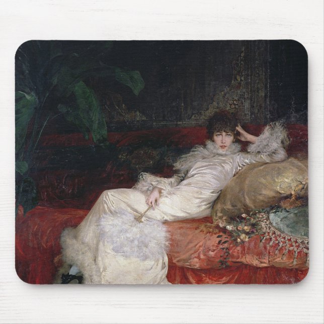 Sarah Bernhardt  1876 Mouse Mat (Front)