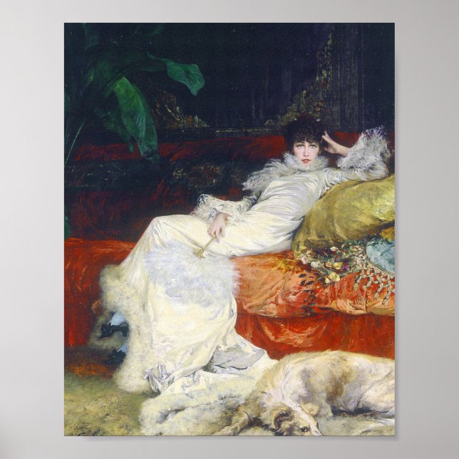 Sarah Bernhardt - 1876 Portrait Poster (Front)