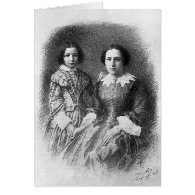 Sarah Bernhardt and her mother? (Front)