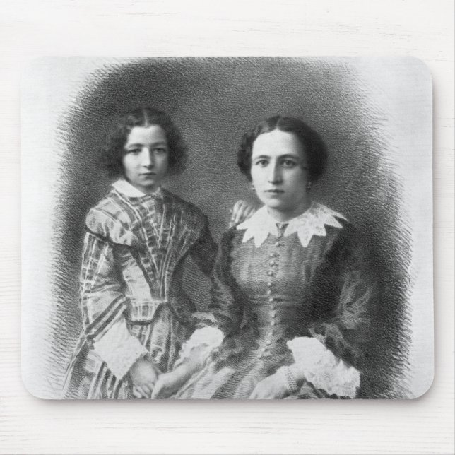 Sarah Bernhardt and her mother? Mouse Mat (Front)