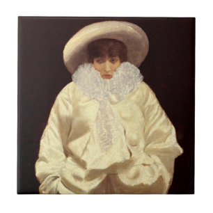 Sarah Bernhardt as Pierrot Tile