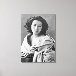 Sarah Bernhardt  in costume, c.1860 Canvas Print