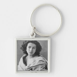 Sarah Bernhardt  in costume, c.1860 Key Ring