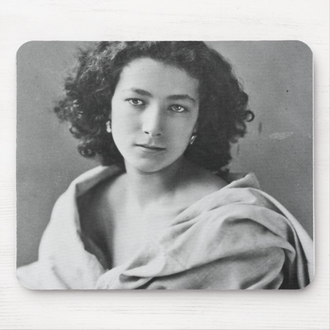Sarah Bernhardt  in costume, c.1860 Mouse Mat (Front)