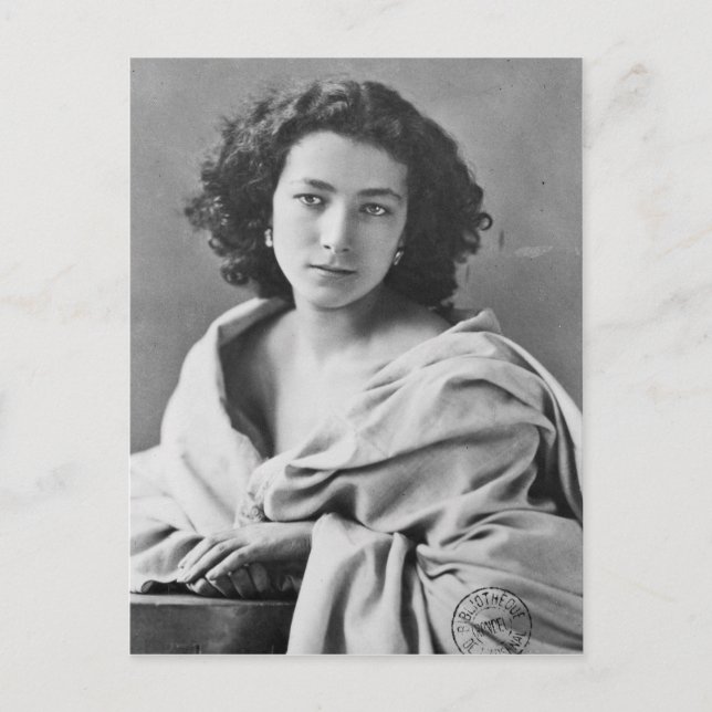 Sarah Bernhardt  in costume, c.1860 Postcard (Front)