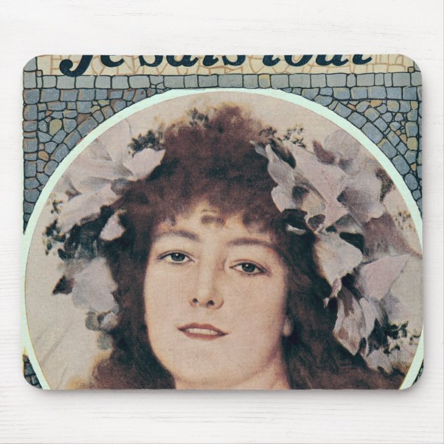 Sarah Bernhardt  in Gismonda Mouse Mat (Front)