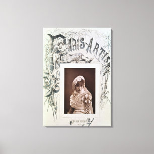 Sarah Bernhardt  in the role of Marion Delorme Canvas Print