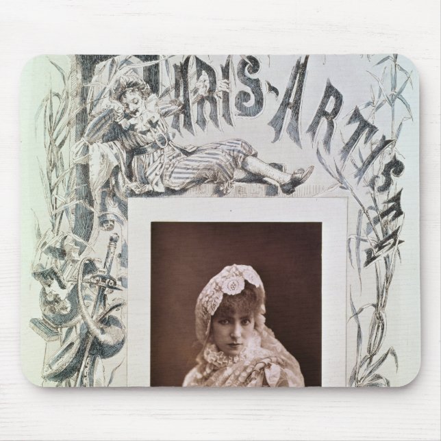 Sarah Bernhardt  in the role of Marion Delorme Mouse Mat (Front)