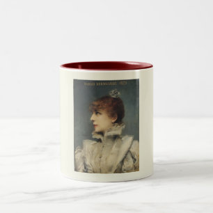 Sarah Bernhardt, Louise Abbéma Portrait Two-Tone Coffee Mug