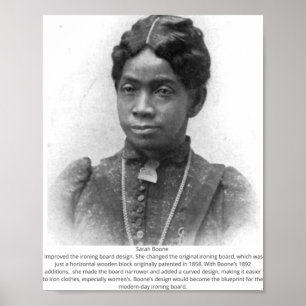 Sarah Boone - Black American Inventor Poster