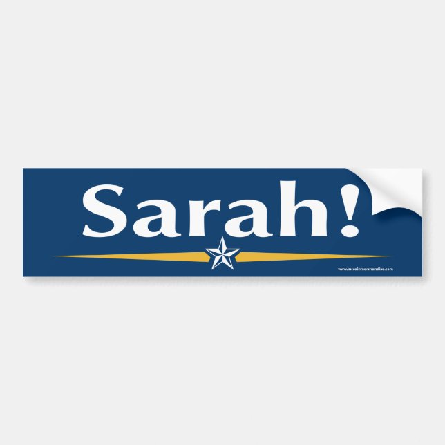 Sarah! Bumper Sticker (Front)