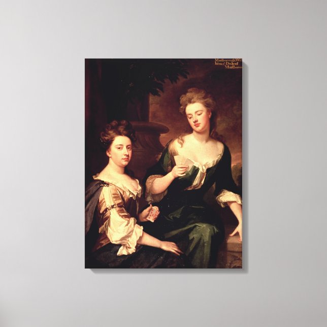Sarah, Duchess of Marlborough playing Canvas Print (Front)