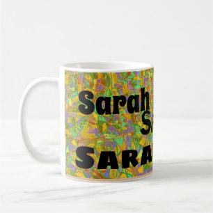 sarah from Orphan Black abstract art,multi font Coffee Mug