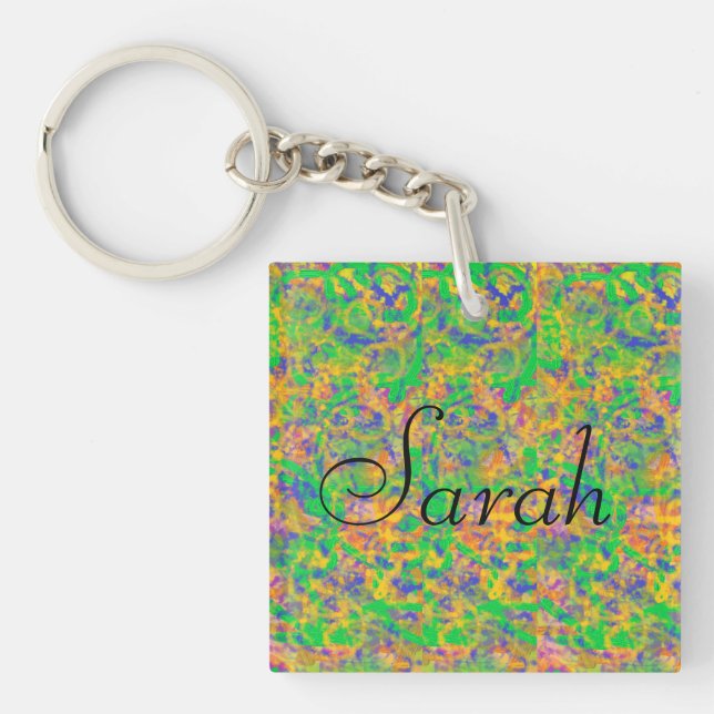 sarah from Orphan Black soft abstract Key Ring (Front)