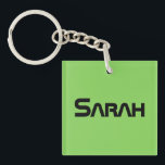 Sarah futuristic font from orphan Black Key Ring<br><div class="desc">Sarah is a character from the tv show orphan Black</div>