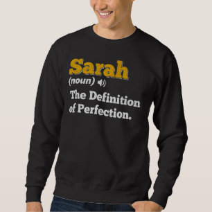 Sarah Gift Name Personalised Birthday Name Definit Sweatshirt