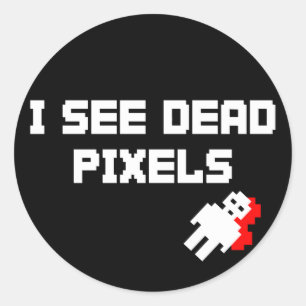Sarah Marshall Dead Pixels Classic Round Sticker