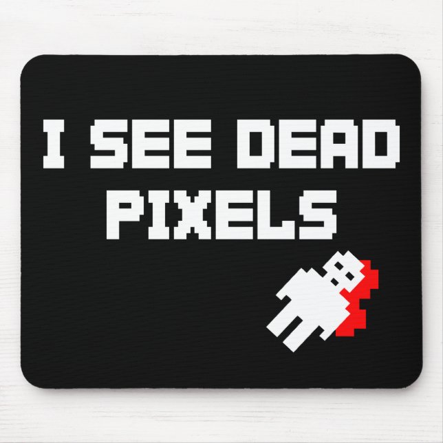 Sarah Marshall Dead Pixels Mouse Mat (Front)