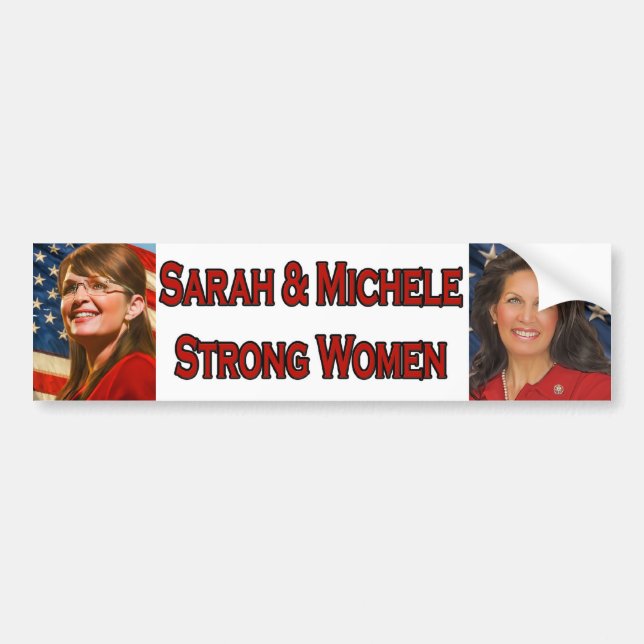 Sarah & Michele Strong Women Bumper Sticker (Front)