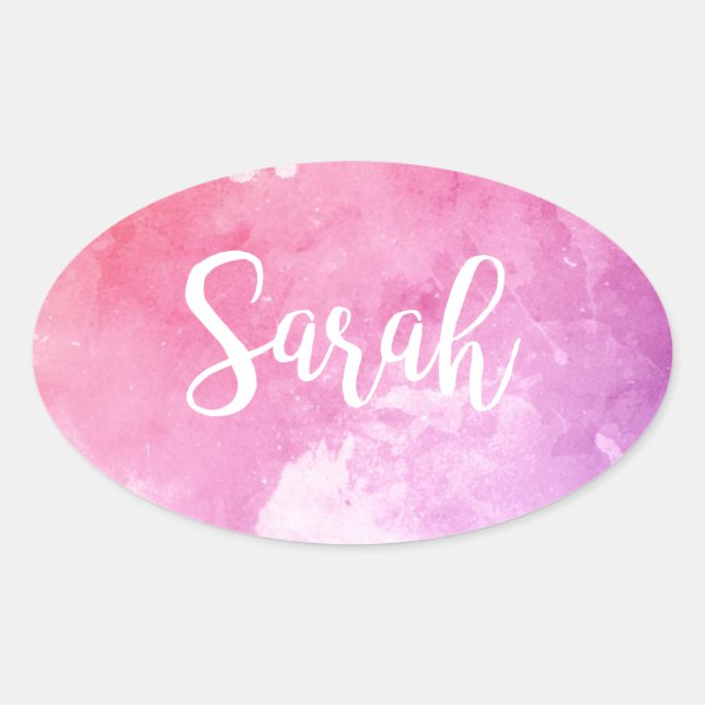 Sarah Name Oval Sticker (Front)