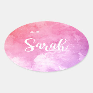 Sarah Name Oval Sticker