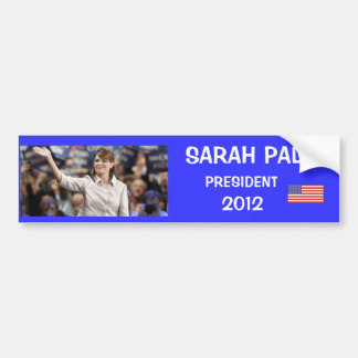 SARAH PALIN, PRESIDENT, 2012 BUMPER STICKER