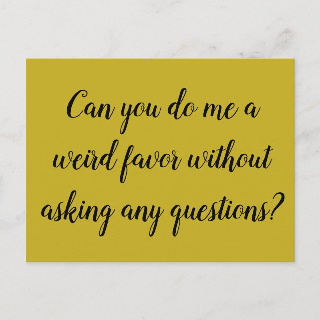 sarah quote Orphan Black do me  weird favour Postcard (Front)