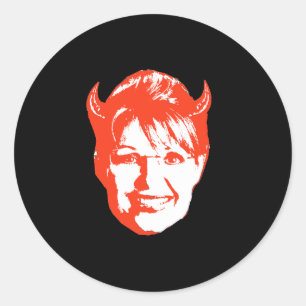 Sarah Satan Classic Round Sticker