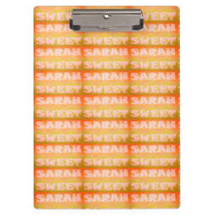 Sarah Sweet design light green sand colours Clipboard