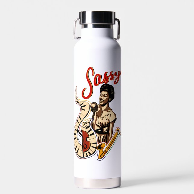 Sarah Vaughan Water Bottle (Front)