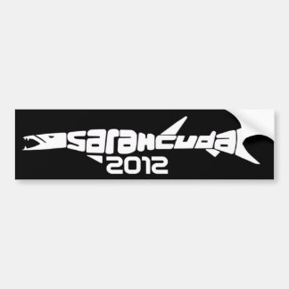 SarahCuda 2012 Black Bumper Sticker