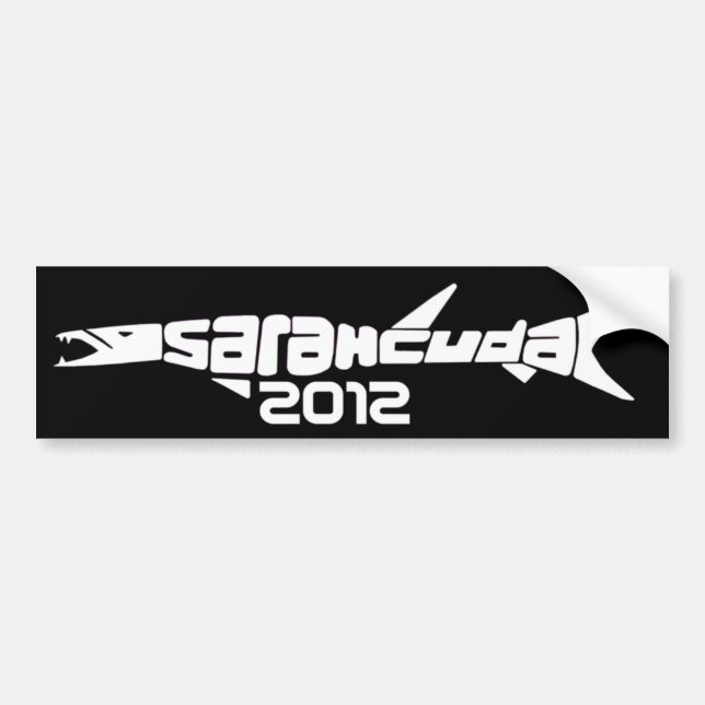 SarahCuda 2012 Black Bumper Sticker (Front)