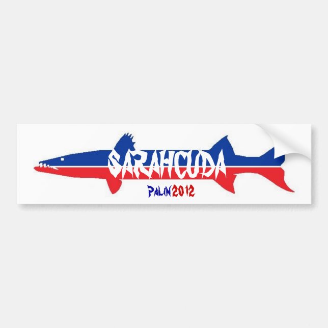 SARAHCUDA BUMPER STICKER (Front)