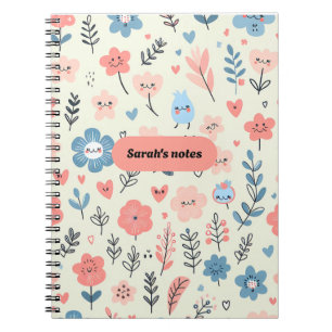 Sarah's Notes Cute Floral Notebook