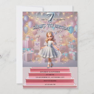 Sarah's Seventh Birthday Invitation
