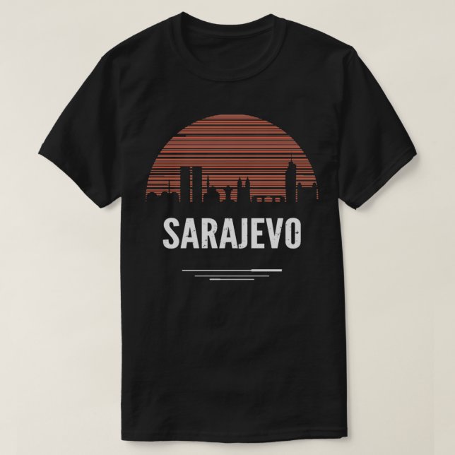 Sarajevo Skyline T-Shirt (Design Front)