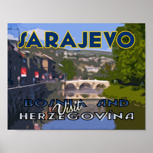 Sarajevo, Visit Bosnia and Hezegovina Poster (Front)